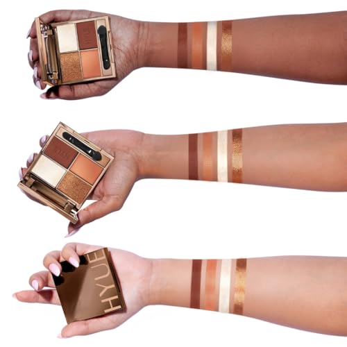 Image of HYUE AmplifEYE Eyeshadow Palette - 6 Shades | All Fired Up | Highly Pigmented Shades | Matte, Metallic, Satin & Foil | Long Lasting | Smooth Blendable Texture | All Skin Types