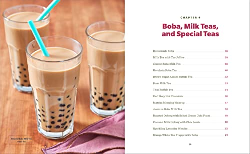 The Tea Recipe Book: 50 Hot And Iced Teas From Lattes To Bobas #TOP7