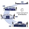 CAMPROS Tent-8-Person-Camping-Tents, Waterproof Windproof Family Tent, 5 Large Mesh Windows, Double Layer, Divided Curtain for Separated Room, Portable with Carry Bag - Blue #1