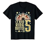 Kids This Ringmaster is 5 - Vintage Circus - fifth Birthday T-Shirt