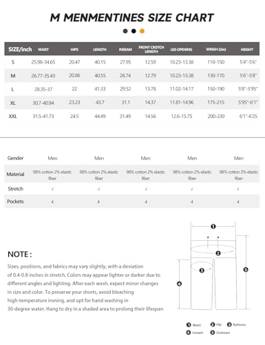 M Menmentings Men'S Outdoor Jogging Casual Pants Slim Joggers Workout Pants For Running Sweatpants Hiking Khaki L thumb #2