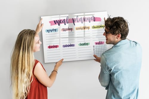 Tableau magnétique en verre avec marqueur effaçable et éponge
