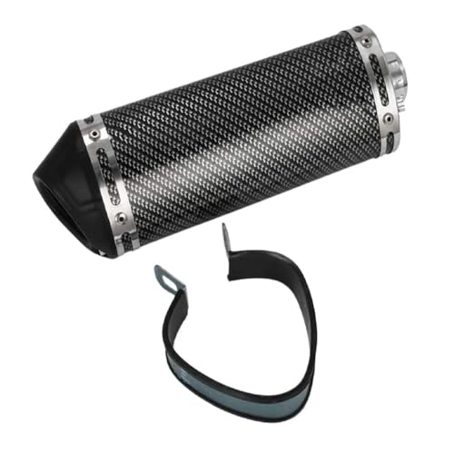 Silencieux d'échappement carbone 38 mm améliorant la sonorité de votre VTT ou moto