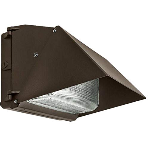 Image of Morris Products 71463B LED Large Classic Wallpacks Semi-Cutoff Visor Bronze, White