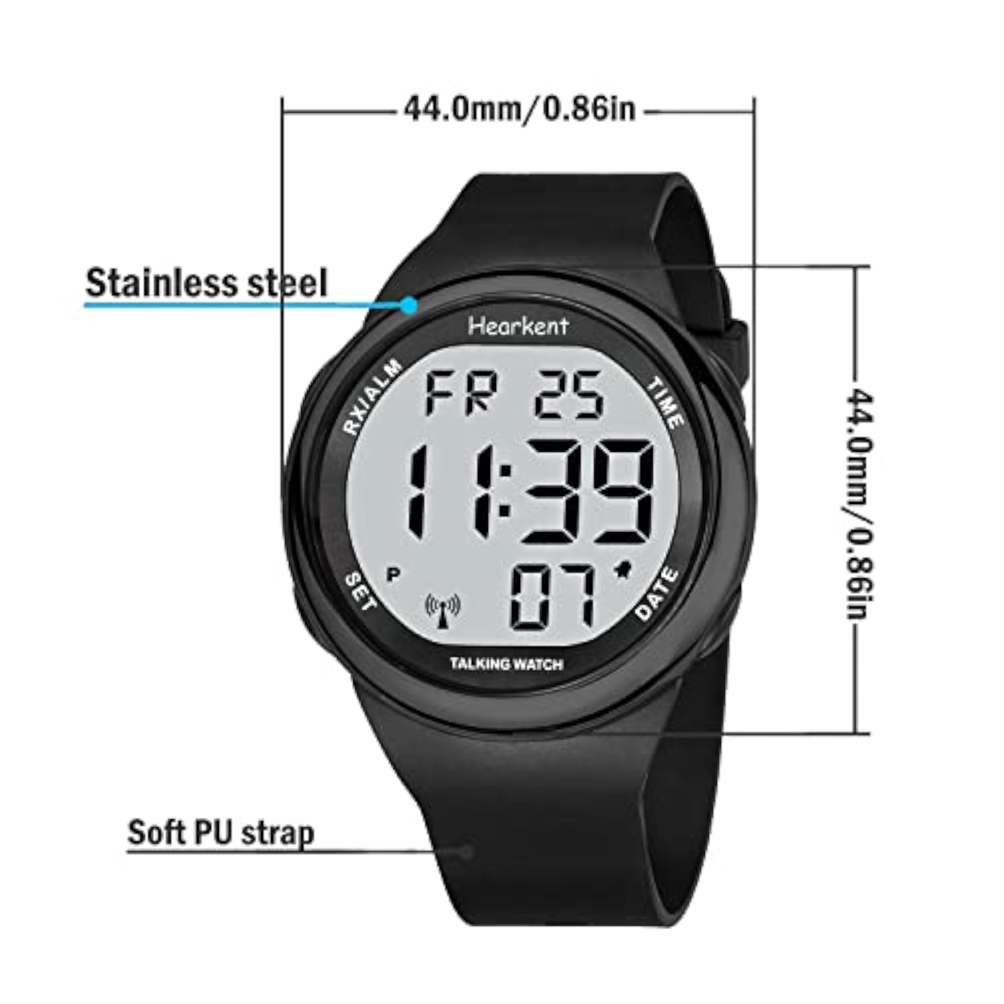Talking Watch for Seniors, Easy-to-Read LCD