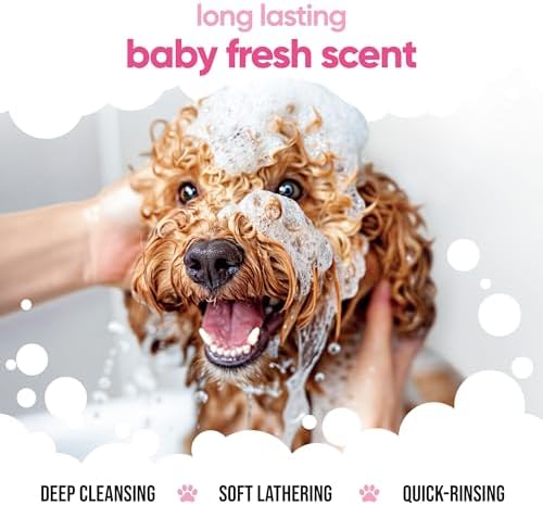 Baby Fresh Dog Shampoo by Buddycare | Deep Cleansing Shampoo for Dogs | Fresh Scented | with Aloe Vera and Pro Vitamin B5 (16.90oz) — view 3