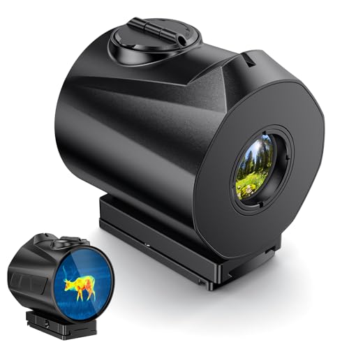 VteePck 3-in-1 Mini Thermal Sight with 256 * 192 60Hz Thermal Imaging Scope, NETD <20mK, Support Touch Screen Operation, OLED Display, Picatinny & Acro Mounts Included, Long-Endurance Power System