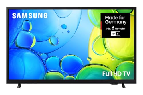 Samsung Full HD F6009F 32 Zoll (81 cm) LED Flachbildfernseher, PurColor-Technologie, HDR, Object Tracking Sound Lite, Knox Security, One UI Tizen, Smart TV, Unbegrenzt kostenlose Inhalte