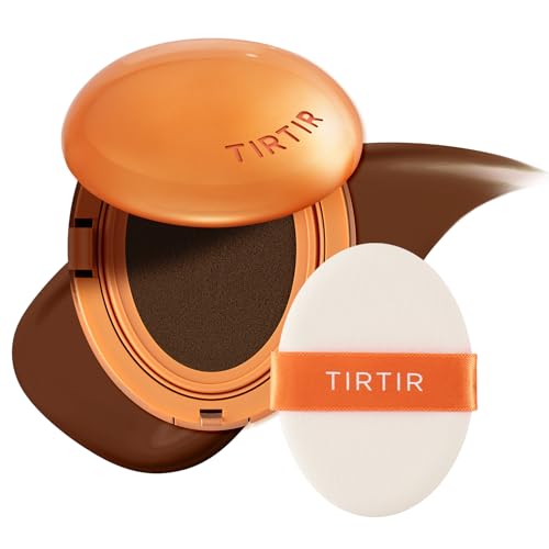 Image of TIRTIR Mask Fit Ai Filter Cushion Foundation | AI-Like Semi-Matte Finish - Up to 72-Hour Medium to Full Coverage Korean BB Cushion Make up Beauty, #49N Deep Chestnut, 0.63 Fl Oz