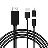 ✔️ 【Adaptador de 5 pines y 11 pines】 Viene con el cable de 5 pines y 11 pines, será más adecuado para más teléfonos móviles con función MHL, así que no se preocupe por el problema de no adaptarse.