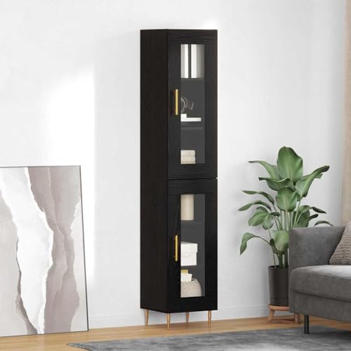 Tidyard Altillo Moderno de Madera con Puertas de Bisagra - Estilo Elegante y Funcionalidad