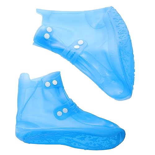 Cubrecalzados impermeables Ciieeo de PVC con suela resistente al desgaste para zapatillas miniatura 1