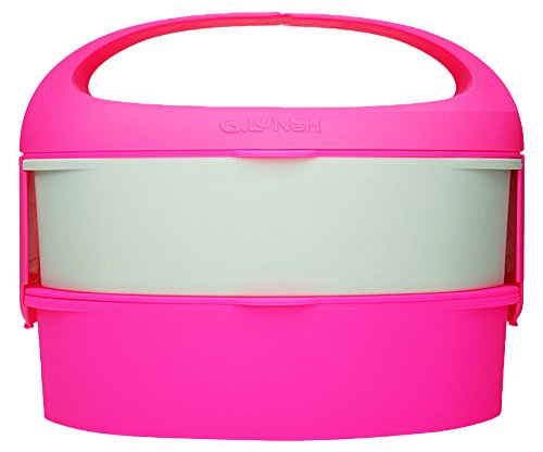 Outlook Design G. Lunch - Bolsa Porta Almuerzo con Dos recipientes, Apta para microondas y frigorífico, ABS y Mango de Silicona