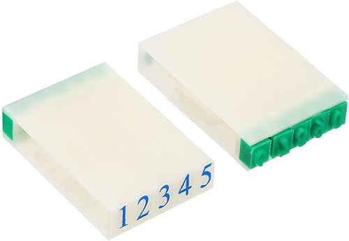 PATIKIL Sellos de números desmontables, juego de 2 sellos numéricos del 0 al 9, conjunto de combinación de sellos de números, sello inicial, tamaño