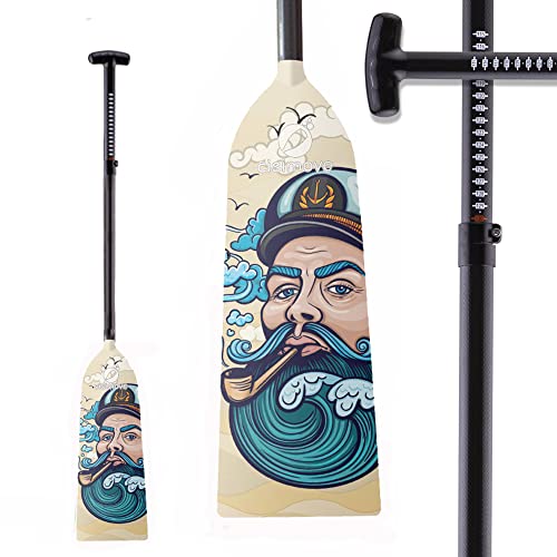 CISIMOVE Graphic IDBF Approved Adjustable Carbon Fiber Dragon Boat Paddle (Captain)