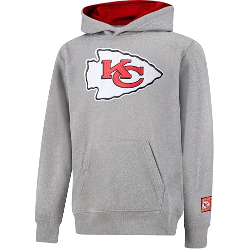 Ultra Game NFL - Sudadera de Forro Polar Extra Suave para niños, Niños, JHY7640F, Heather Gray, 50