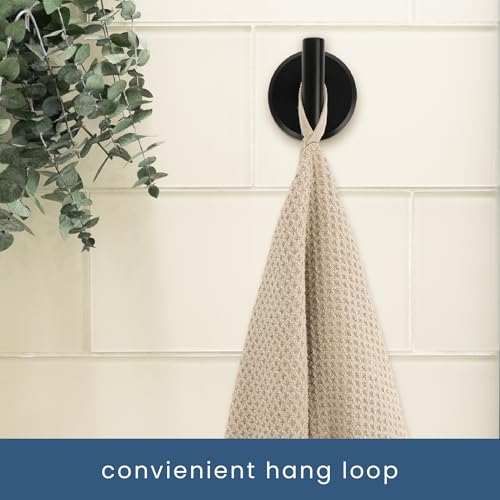 S&T INC. Bath Towels, Premium Waffle Towels for Bathroom, Extra Large, Absorbent Microfiber for Home, Yoga, and Gym, Honeycomb Weave, 30 Inches x 60 Inches, 4 Pack, Beige