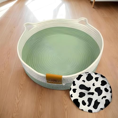 Lit pour chat et panier de rangement pour jouets et snacks, solution gain de place intérieur - 4