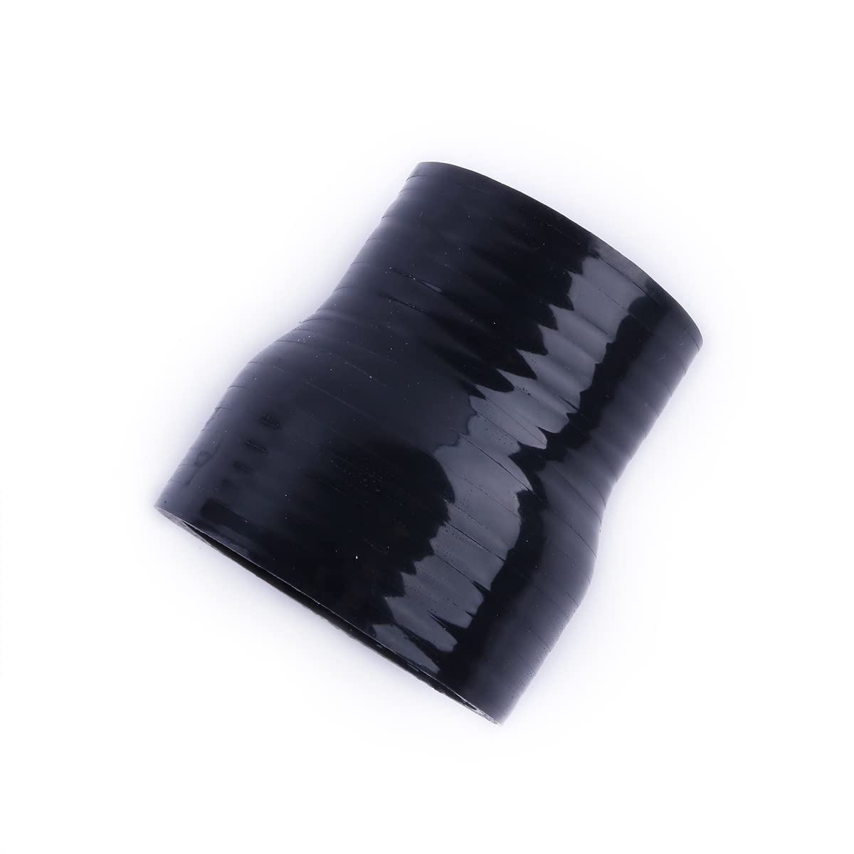 Manguera acopladora reductora de silicona negra, longitud 3" (76mm), diámetro interior 130-140mm, tubería reforzada de 4 capas para turbo/intercooler/admisión