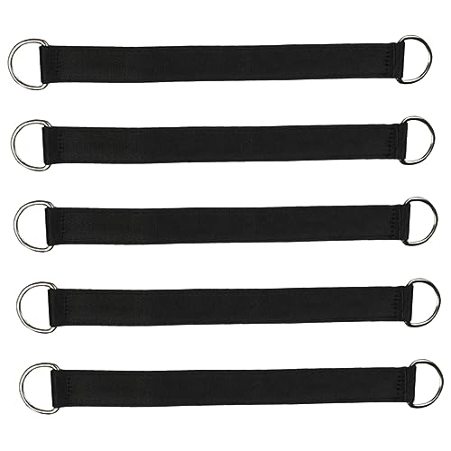 Sosoport Adjustable Swing Straps for Camping 5pcs Hammock Straps with Tree Swing Hooks Safe Outdoor Swing Accessory