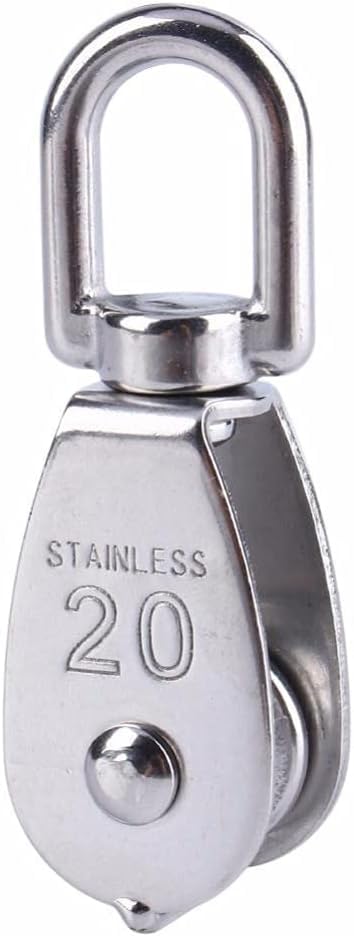 Krążek linowy Pulley wheel，,Stainless Steel Wire Rope Pulley Belt Bearing Single Lifting Swivel Pulley System M15/M20/M25/M32/M50