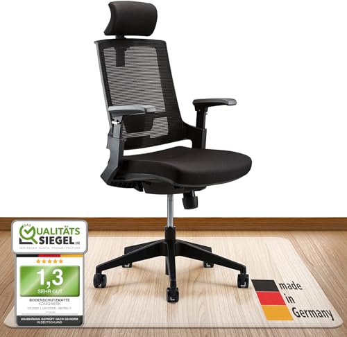Königwerk Bodenschutzmatte Bürostuhl versch. Größen - Bürostuhl Unterlage rutschfest in...