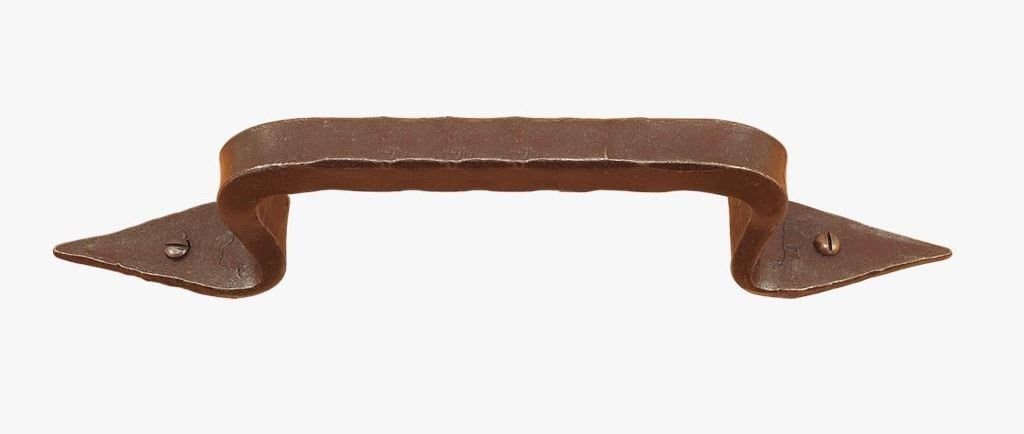 Maniglione forgiato ruggine ∅16x250mm - Utensil legno