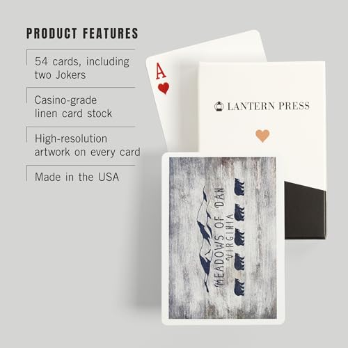 Baraja de cartas Póker Meadows of Dan Virginia 52 piezas miniatura 3
