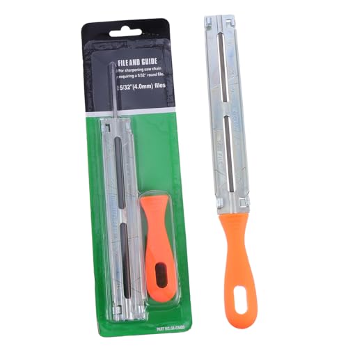 OSALADI 1 Set Chainsaw Sharpening Tool Kit Sturdy Handle Chain Grinding Tool Multiple Files for Easy Sharpening