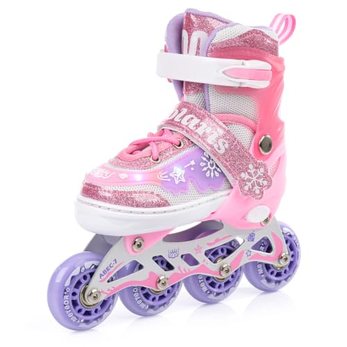meteor Patines Línea 4 en 1 Ajustables para Niños y Adolescentes - Resistentes Infantiles Jóvenes y Adultos