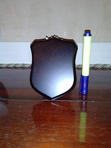Generico Mini Crest Araldica Militare Colore Noce Misure 11 x 9 cm