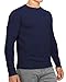 CC Perfect Slim Fit Crewneck Sweaters for Men | Lightweight Breathable Mens Sweater | Soft Fitted Pullover for Men Navy Blue
