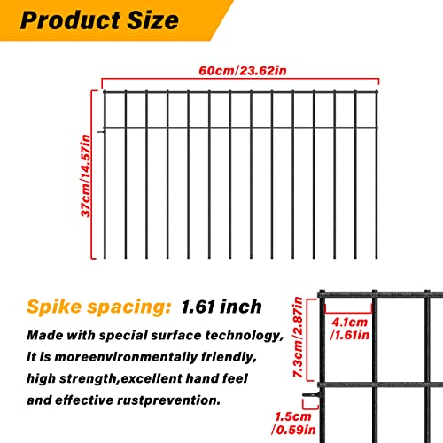 No Dig Fence Animal Barrier Dog Fence 24"X15" Underground Decorative Garden Fencing Ground Stakes For Cats Rabbits Critters Under Fences For Patio Yard Outdoor #TOP4