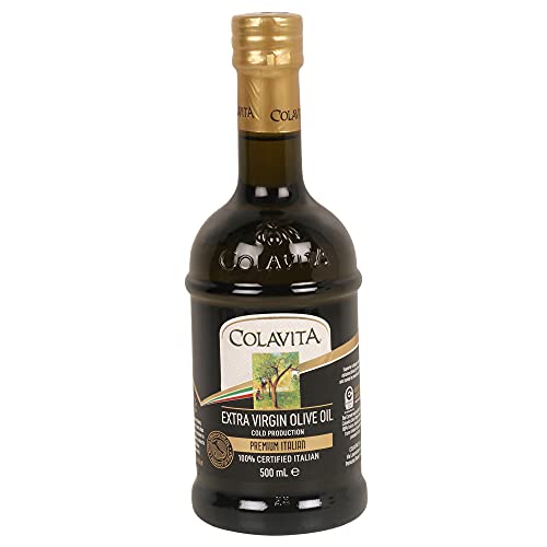Image of Colavita Extra Virgin Olive Oil (500ml) | Cold Pressed Oil from Italian grown Olives | Premium Olive Oil for Cooking, Dips and Marinades | Timeless Bottle Pack