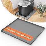 GCGOODS Ice Makers Countertop Mat, 16 x 12 inch Mat for Ice Maker Machine, Portable Silicone Mat with Raised...