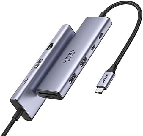 UGREEN Revodok 109 USB C Hub 9 in 1 Dock with Gigabit Ethernet, 4K@60Hz HDMI, 100W PD Charging, SD/TF Card Reader, 2 Type A& C Data Ports Compatible with PC, Laptop, MacBook, iPhone 16/15 Pro Max