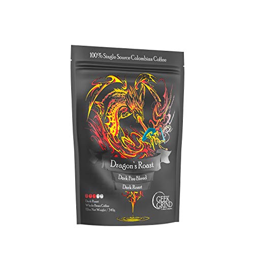Geek Grind Dragon's Roast Café en Grano - Bolsa 12 oz miniatura 1