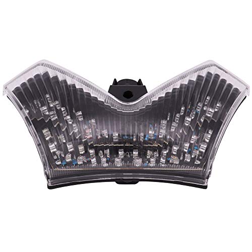 Motorrad integrierte LED-Rücklichtbremse Blinker Blinker Für Kawasaki ZX14 / ZX14R / ZZR1400 2006-2014 (Saubere Linse)