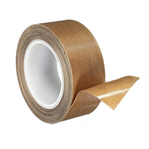 High Temp Tape, Teflon High Temperature Adhesive Tape, HATOOLHA® PTFE Fiberglass Sealing Tape (15mm x 10m)