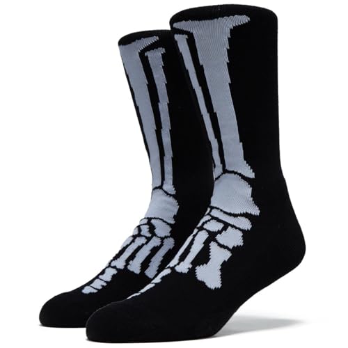 RIPNDIP Skelly Nerm Socks - Negro, Negro -, talla única