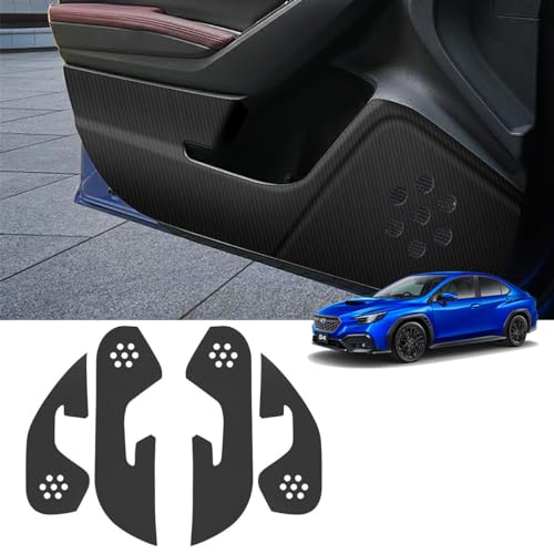 ドアキックマット 適用スバル レヴォーグLEVORG WRX S4 VB ドアキックガード ドアトリムガード ドアプロテクタード PUレザー 傷防止 汚れ防止 劣化防止 接着技術革新 簡単貼り付け 4点セット