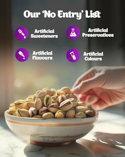 Image of True Elements Pistachios 200gm | Premium Crunchy Pista | 100% Natural Dry Fruit | | Rich in Protein | Rich in Fibre | Healthy Snacks | Festive Snacking