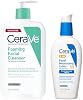 Limpiador Facial Espumoso CeraVe, Lavado Facial Diario, 19oz Loción Humectante Facial AM SPF 50, Humectante Facial con SPF, 3 Oz Paquete con Ácido Hialurónico, Niacinamida y Ceramidas 2