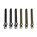 Standard Metal Cribbage Pegs with Velvet Pouch - Set of 6 (3 Brass, 3 Silver)