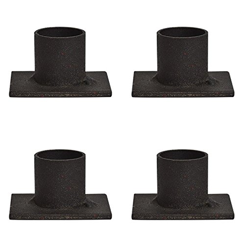 Distressed Iron Taper Holders (4, 2x1.5x1 Inch)