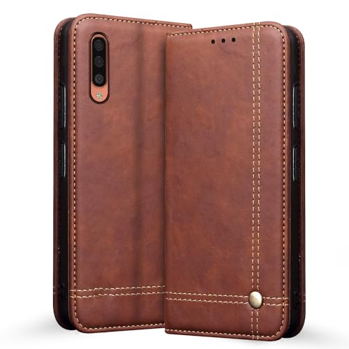 Pikkme Samsung Galaxy A50 /A50s/A30s Leather Flip Cover Wallet Case for Samsung Galaxy A50 /A50s/A30s (Brown)- Best and cheap mobile covers in India