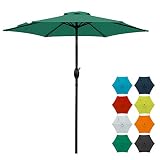 SUNVIVI OUTDOOR 7.5 Ft Patio Umbrella Outdoor Market Table Umbrella Luxury Aluminum Pole Umbrella wi