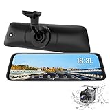 AUTO-VOX T9 Backup Camera for Truck,9.35''Stream Media Full Touch Screen with OEM Look 1080P Rear View Mirror Camera with 0.1 Lux Night Vision