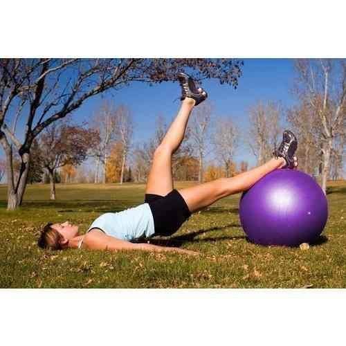 Bola Suiça S, 55Cm, Roxa, Liveup Sports