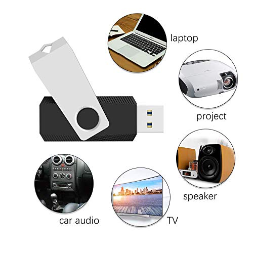 Topesel 5 Pack 32Gb Usb Flash Drives Flash Drive Flash Memory Stick Swivel Usb 2.0 (32G, 5Pcs, Black) #TOP5